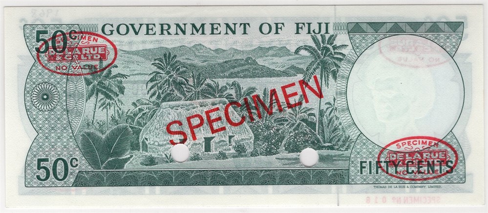 50 cents 1969 Fiji. Specimen. Kv.0/01