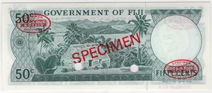 50 cents 1969 Fiji. Specimen. Kv.0/01