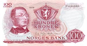 100 kroner 1970 P