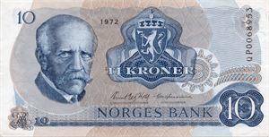 10 kroner 1972 QP erstatning