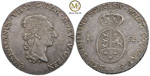 Speciedaler 1789 Christian VII Slesvig-Holsten. Kv.1+/01