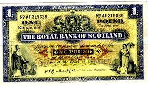 Scotland 1 pound 1.4.1955 Kv.01