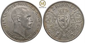 2 kroner 1914 Haakon VII. Kv.0/01