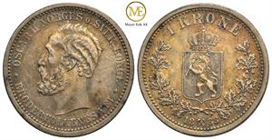 1 krone 1888 Oscar II. Kv.1+