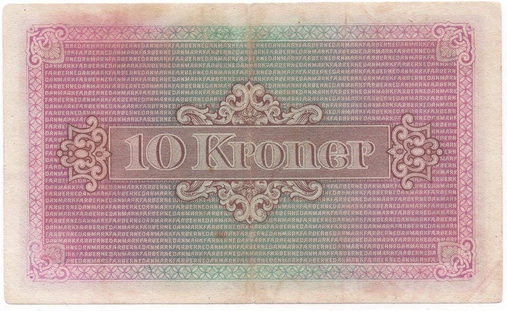 10 kroner 1940 Færøyene. Nr.895970 C. Kv.1+