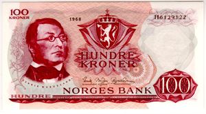 100 kroner 1968 H Kv.0