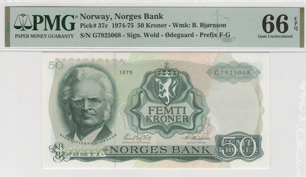 50 kroner 1975 G.7925068. Kv.0