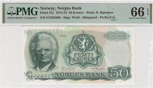 50 kroner 1975 G.7925068. Kv.0