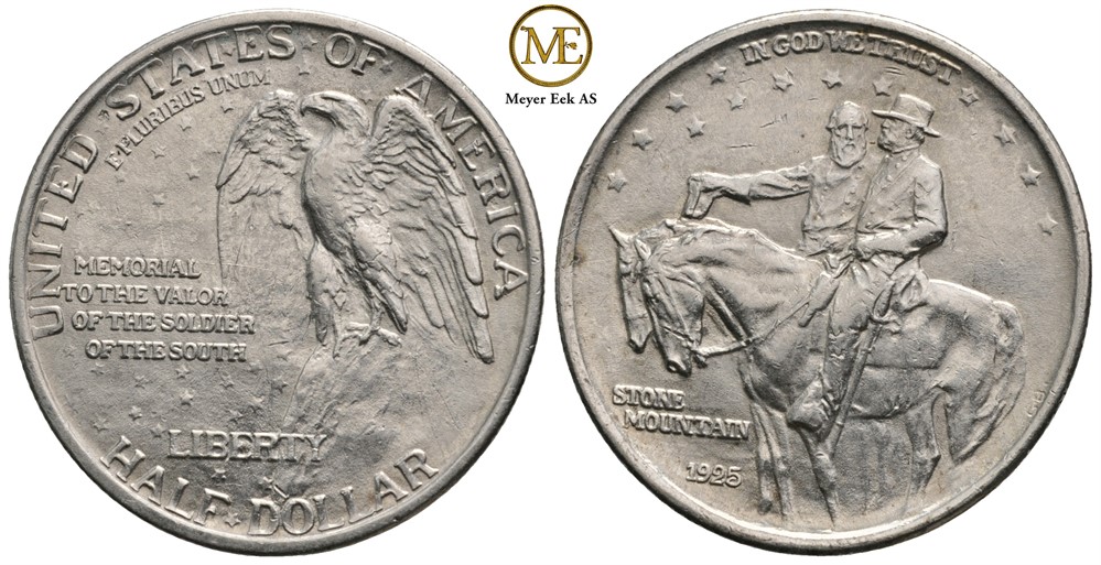 1/2 dollar 1925 Stone montain. Kv.01