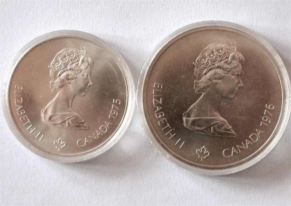 Canada 5 og 10 dollars Montreal 1976 kv. 0
