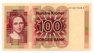 100 kroner 1981 AI