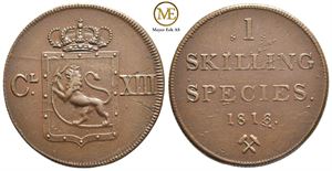 1 skilling 1816 Carl XIII. Kv.01