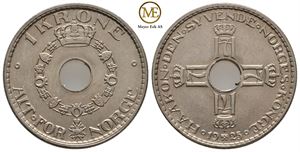 1 krone 1925 Haakon VII. Kv.0/01