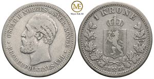 1 krone 1888 Oscar II. Kv.1/1-