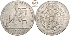 4 mark 1723 Frederik IV. Kv.0/01