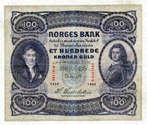 100 kroner 1932 A ex. Samlerbørsen 16.3.2012