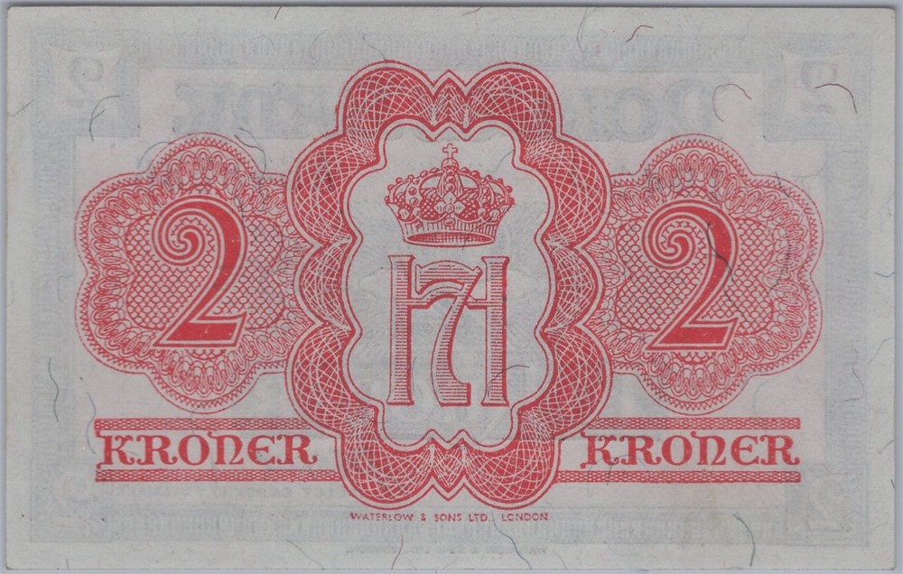2 kroner 1942 A.648536 London utg. Kv.0