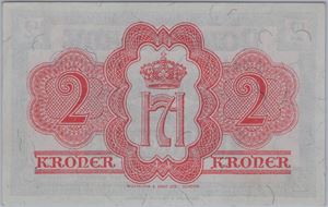 2 kroner 1942 A.648536 London utg. Kv.0
