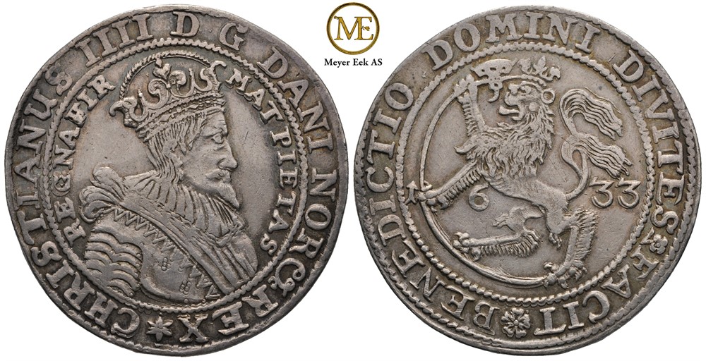 Speciedaler 1633 Christian IV. Kv.1+