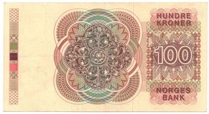 100 kroner 1979 HB. Erstatningsseddel. Kv.1+