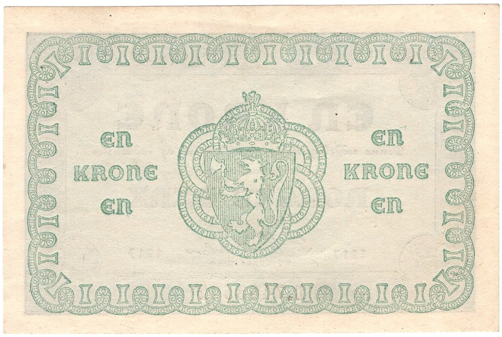 En krone 1917 D.7468562. Kv.0/01