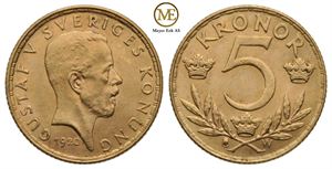 5 kronor 1920 Gustav V. Kv.0/01