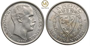 1 krone 1916 Haakon VII. Kv.01