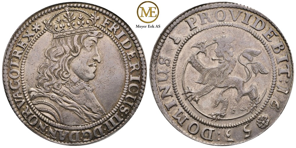 Speciedaler 1653 Frederik III. Kv.01