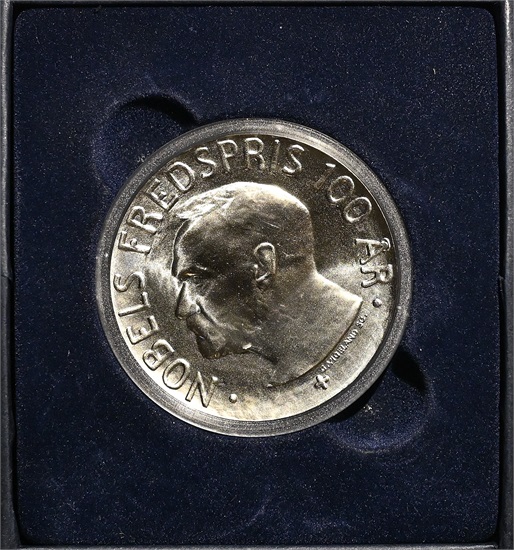Norge 100 kroner Nobelmynten 2001 kv. Proof