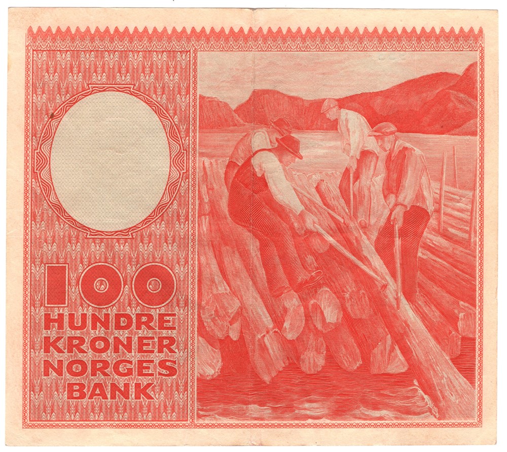 100 kroner 1953 C. Kv.1+
