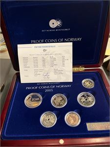 Proof Coins of Norway 2005. Proof