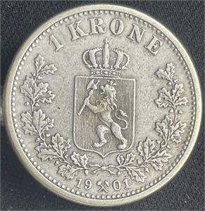 1 krone 1901 Kv.1+