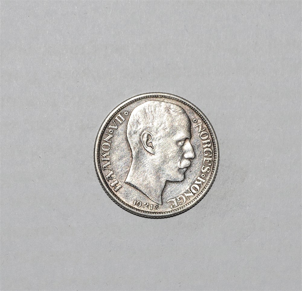 Norge 1 krone 1916 kv. 1/1+