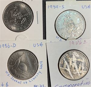 USA 1/2$ 186d,s. 1989d,s  jub kv 0