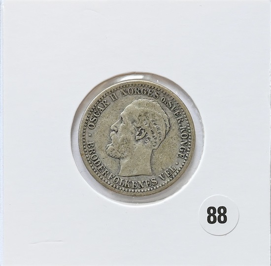 Norge 50 øre 1896 kv.1