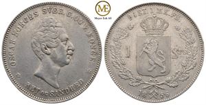 Speciedaler 1856 Oscar I. Kv.1+