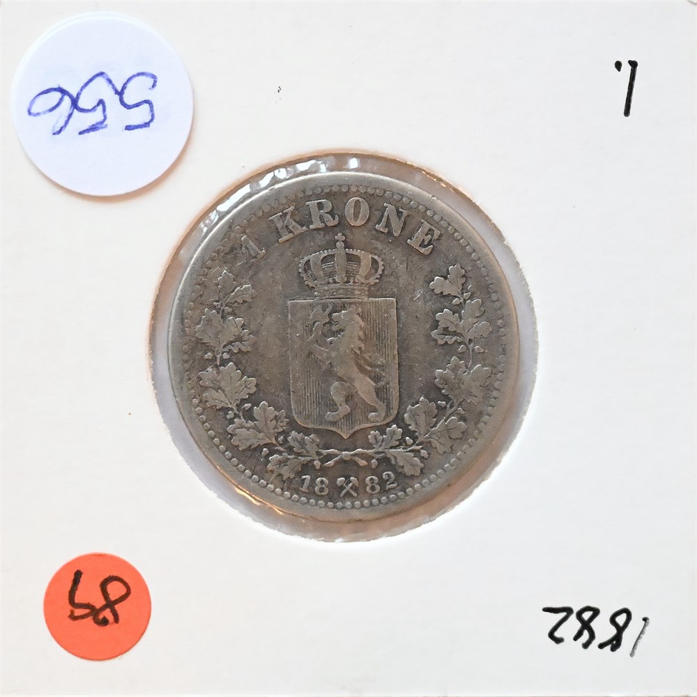 Norge 1 krone 1882 kv. 1-