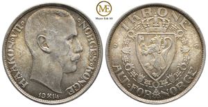 1 krone 1914 Haakon VII. Kv.0