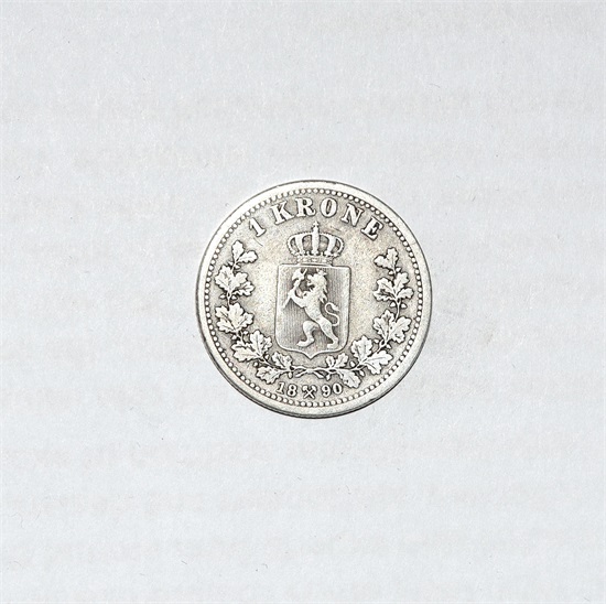 Norge 1 krone 1890 kv. 1-