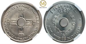 1 krone 1939 Haakon VII. Kv.0