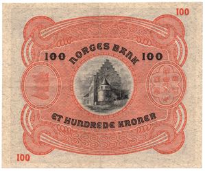 100 kroner 1934 B.0206983. Kv.1+/01