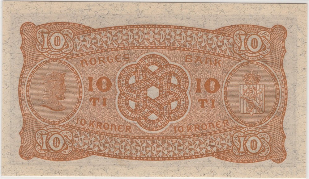 10 kroner 1942 A.7447676. 66 EPQ. Kv.0