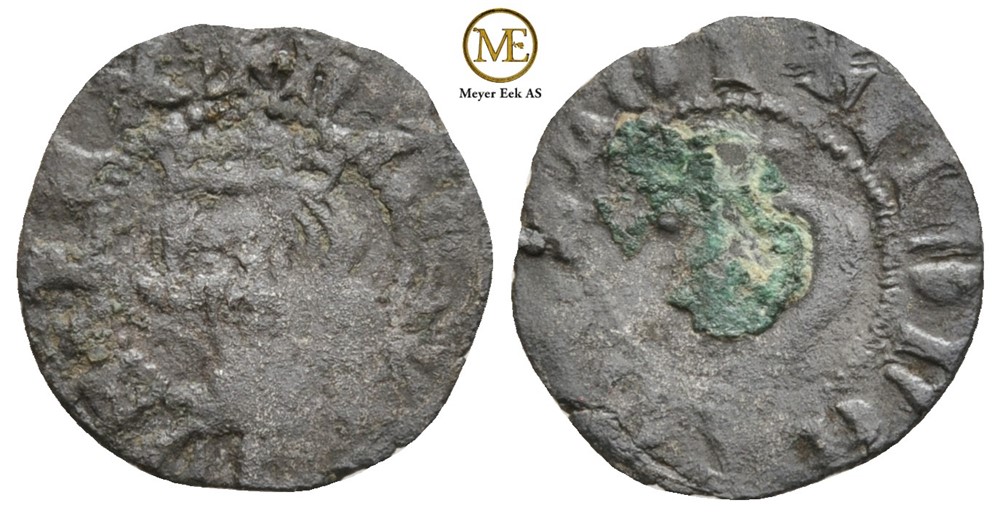 1/2 penning Håkon V Magnusson (1299-1319) Kv.1
