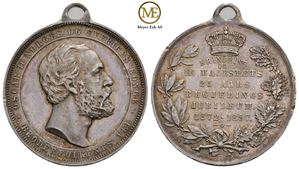 Oscar II 25 års regjeringsmedalje 1872-1897 Kv.01