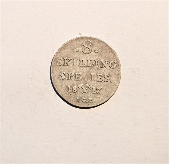 Norge 8 skilling 1817 kv.1