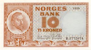 10 kroner 1959 R