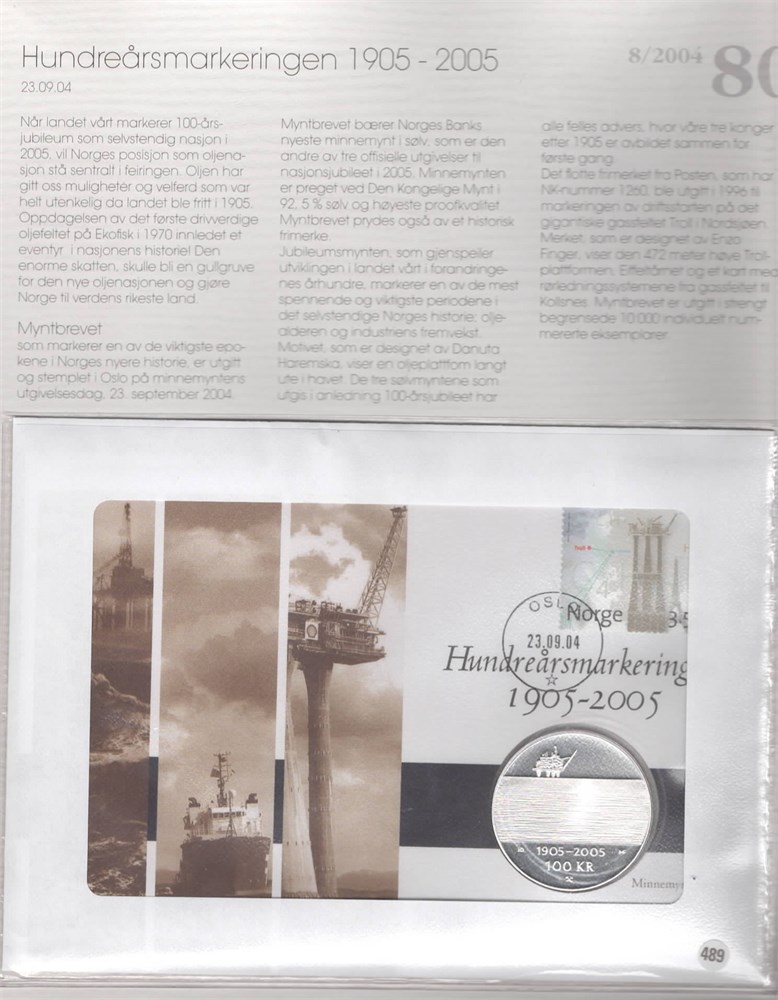 100 års markeringen Hundreårsmynt nr.3 kv. Proof