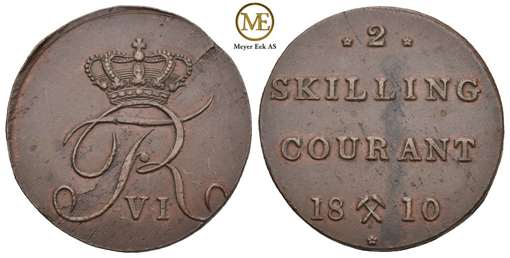 2 skilling 1810 Frederik VI. Kv.01