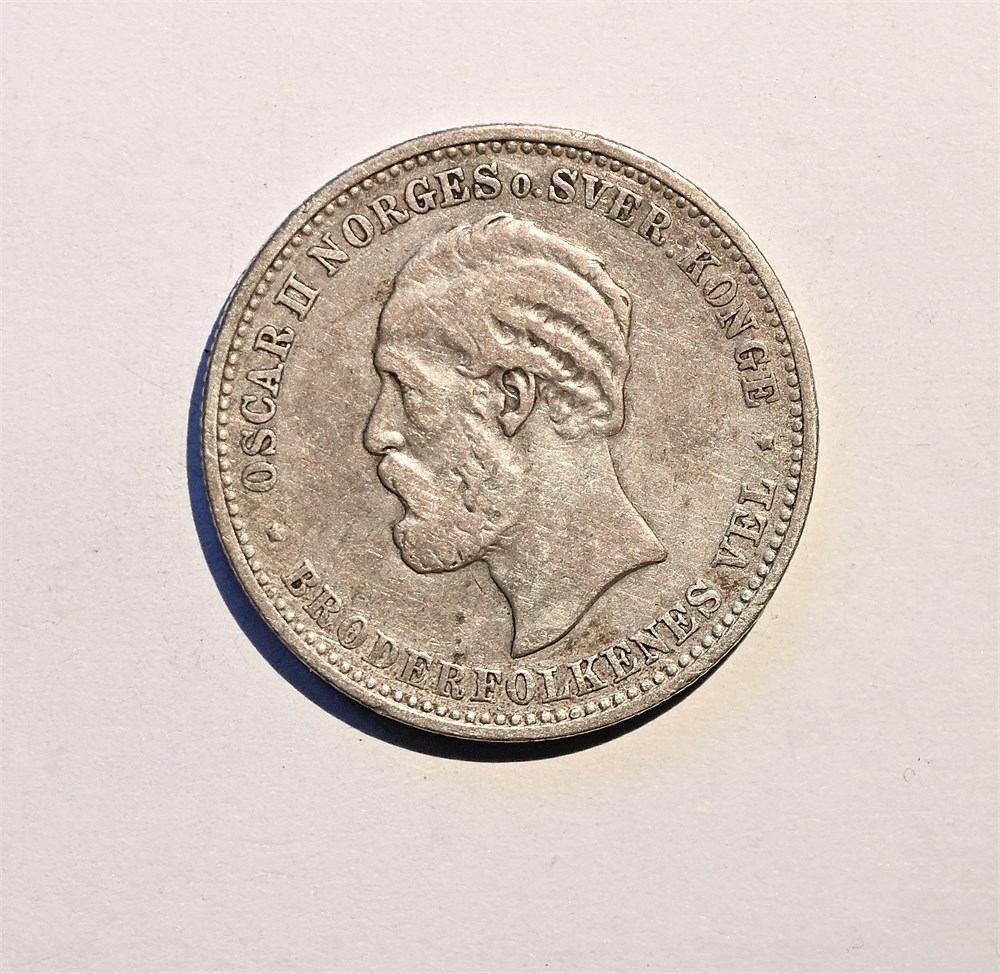 Norge 2 kroner 1902 kv. 1