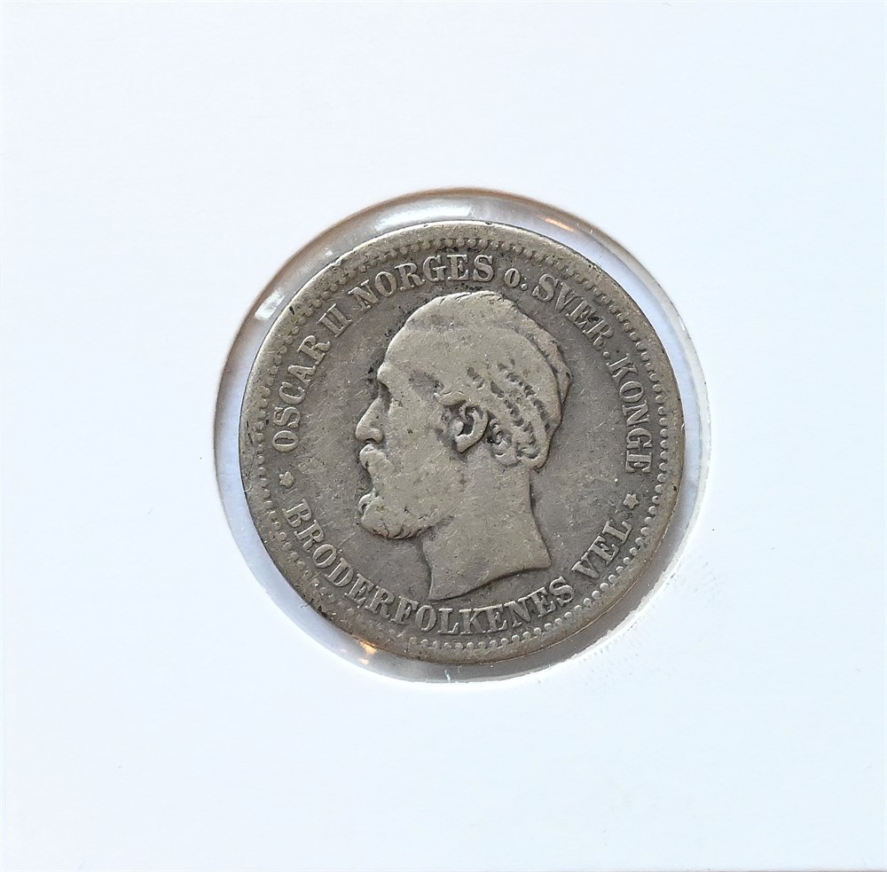 Norge 1 krone 1879 kv. 1/1-